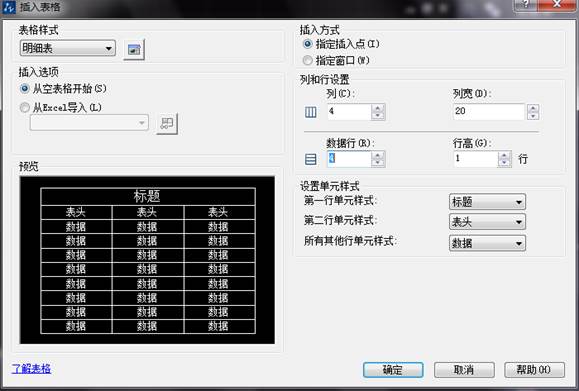 表格的創建、調整與文字的編輯