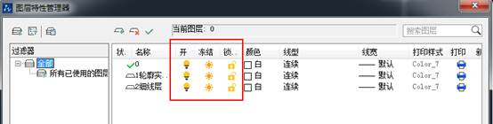圖層管理器中關閉圖層與凍結圖層的區別是哪些？